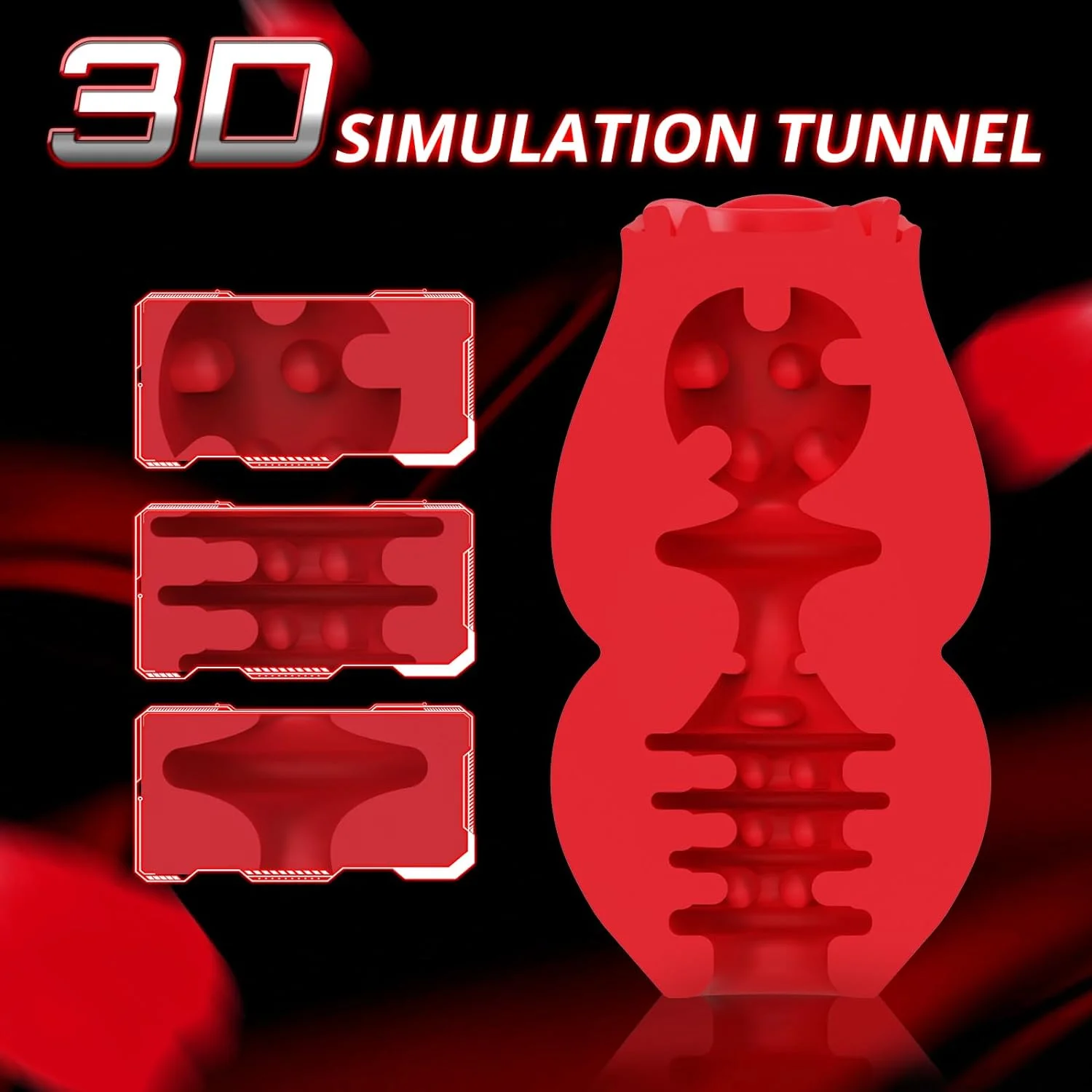 Wholesale Rose Heated Penis Trainer USB Masturbator Erotic Adult Products