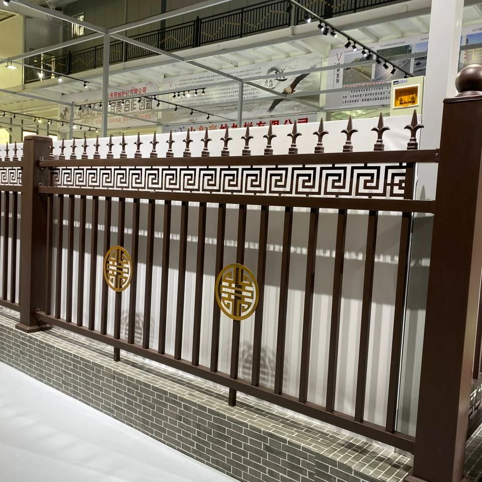 High Quality Wrought iron fence New design galvanized steel ornamental decorative iron fence panel for garden