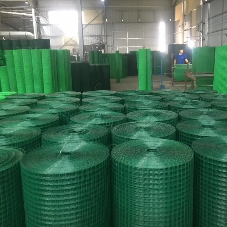 PVC Coated Welded Wire Mesh Fencing Green PVC Welded Wire Mesh