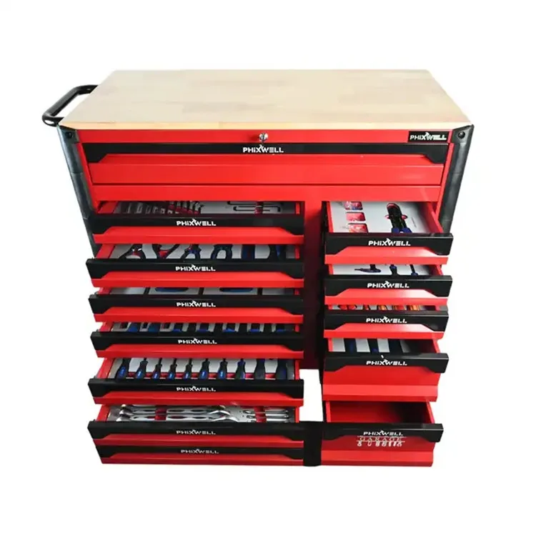 13 Drawer Tool chest Workshop Mechanic Tool Trolley with hand too set  jumbo Tool Cabinet