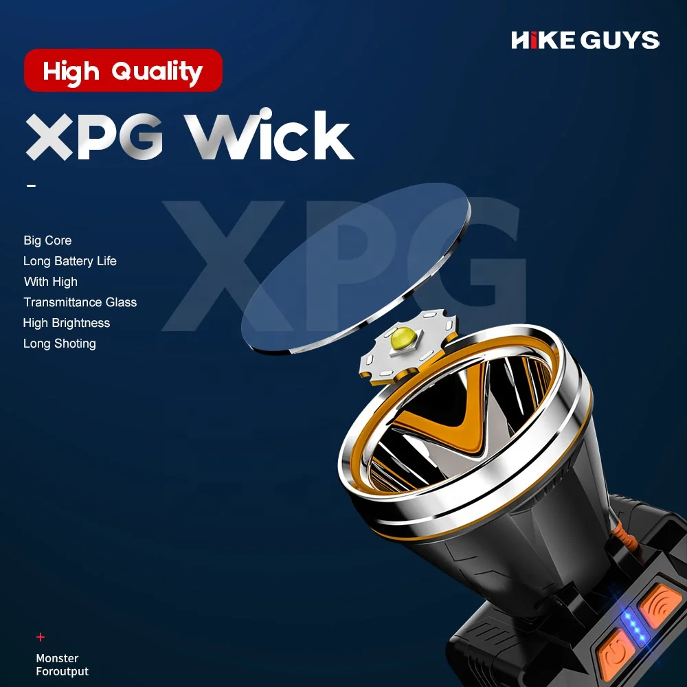 China High Quality Rechargeable LED USB Charge Waterproof Headlamp XPG 500lm High Power Bright Headlamp