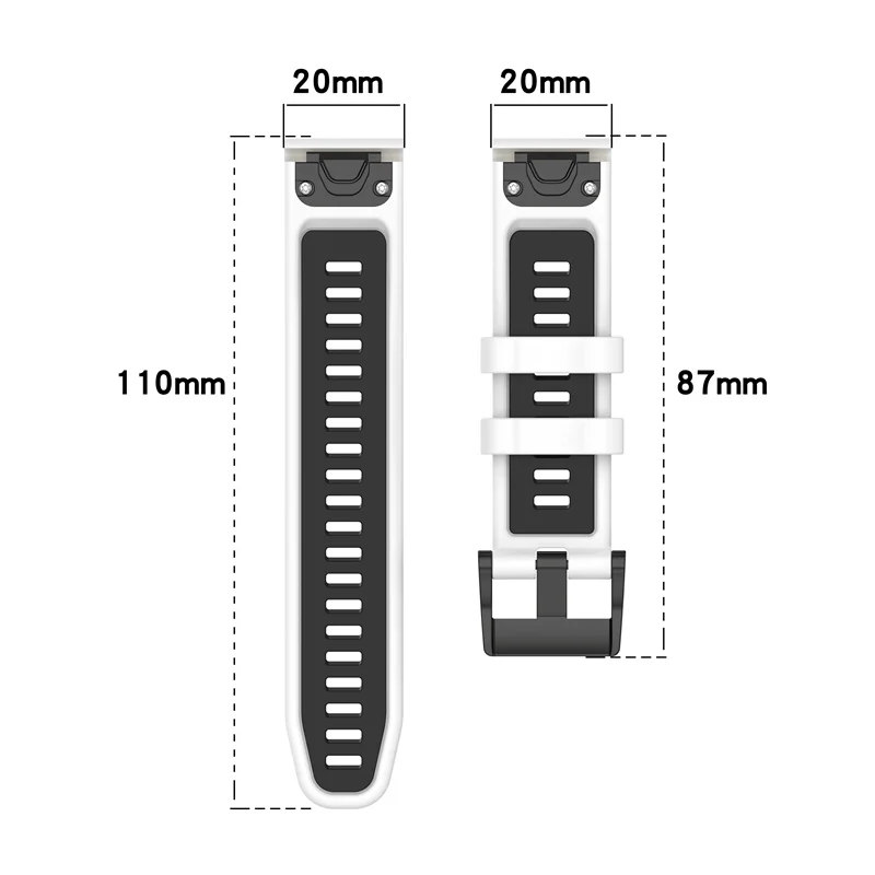 20mm 22mm 26mm Silicone Wristband Correa Bracelet Smartwatch Quick Release Watch Bands For Garmin Fenix 7 Pro 7S 7X