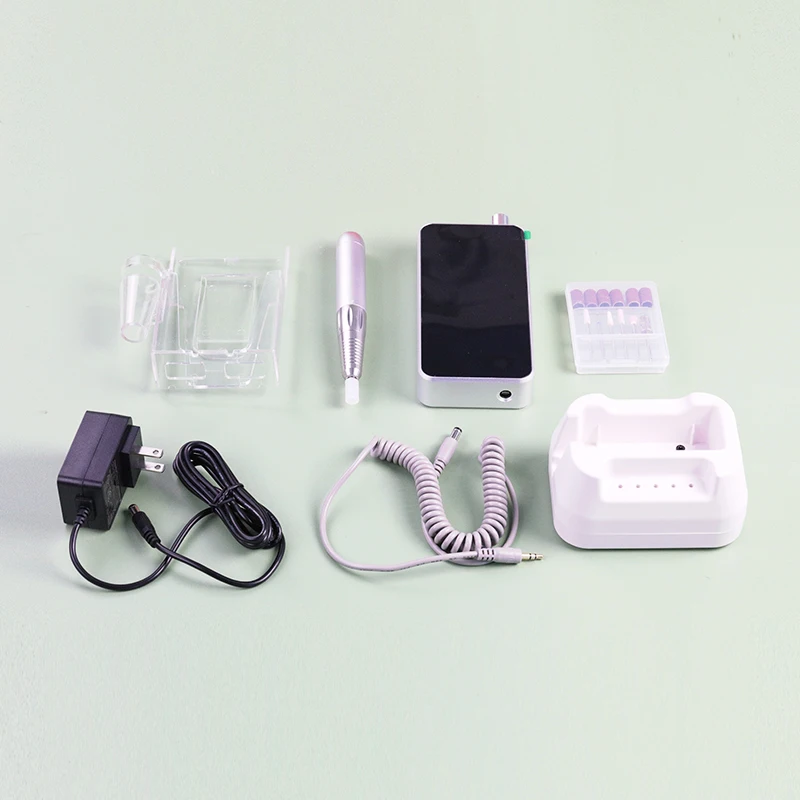 Portable Nail Drill Professional High Quality Manicure Pedicure Polisher Brushless Custom Strong 35000RPM Efile Pink Nail Drill