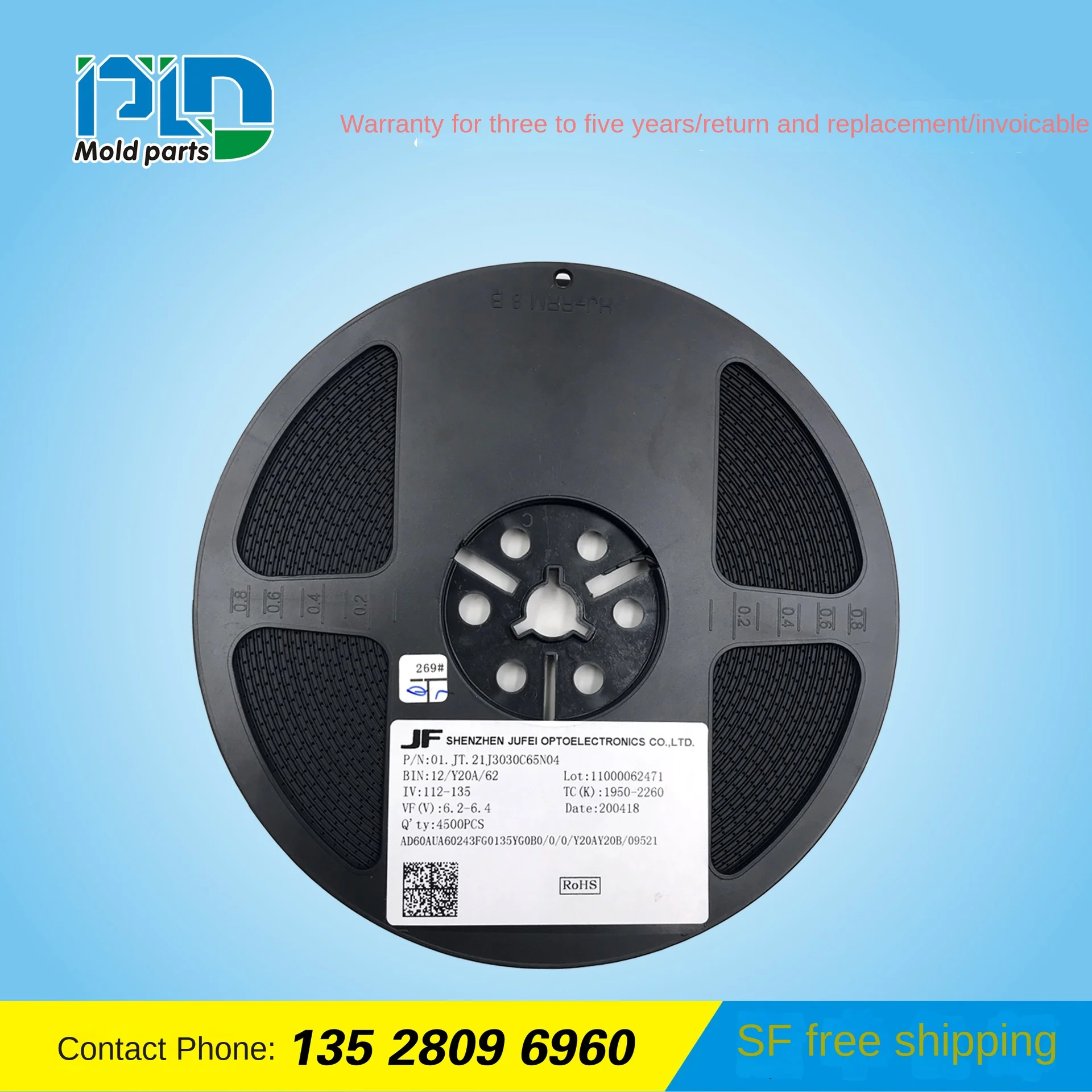 Jufei EMC3030 SMD LED 6V1W Small Medium Power LED Light Emitting Diode