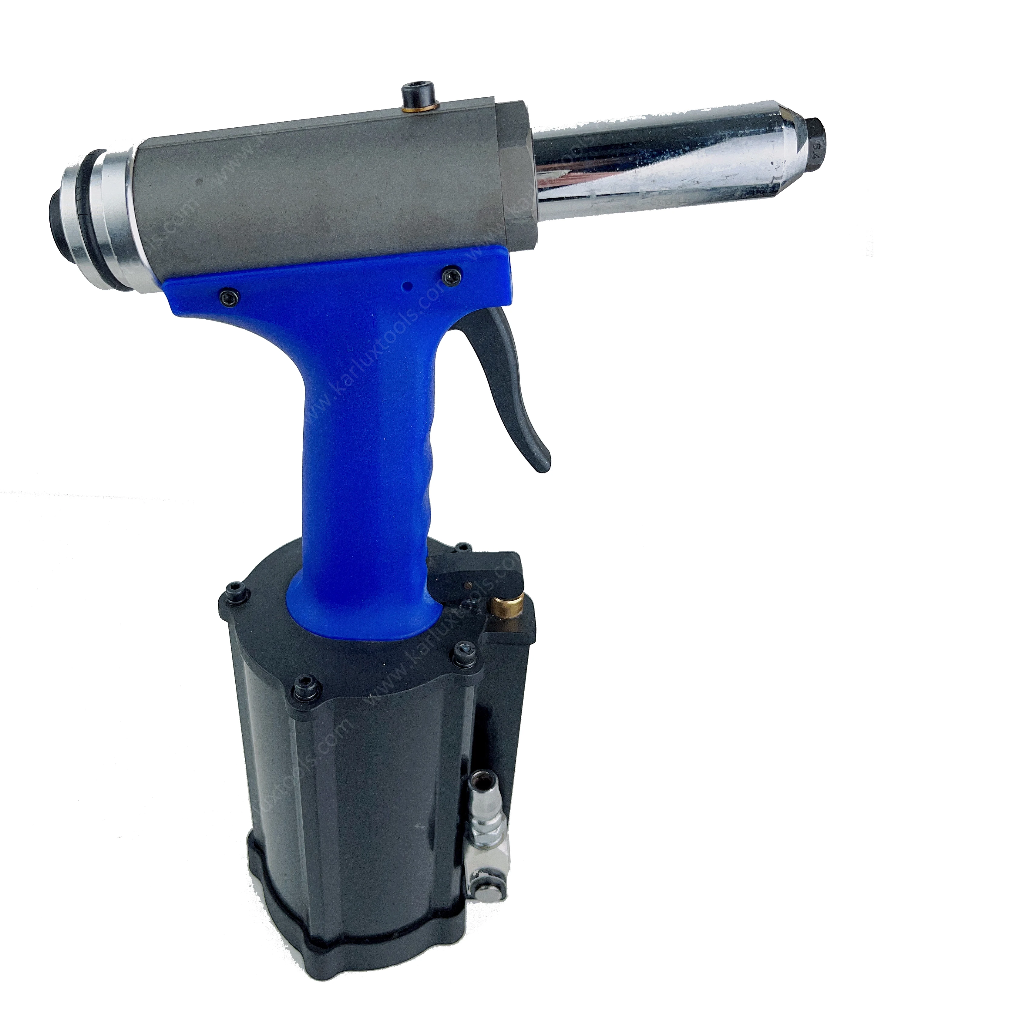 Pneumatic Rivet Gun Hydraulic Air Riveter 4.8-6.4mm Capacity with Nose Pieces Used in Decoration, Automotive