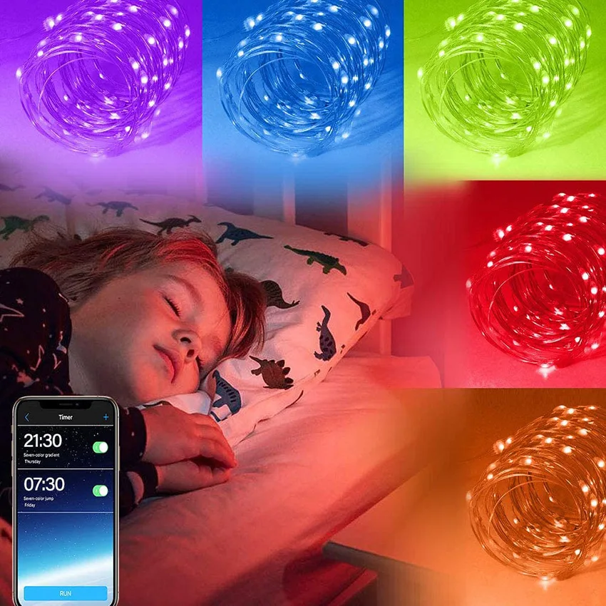 Amazon горячие продажи RGB яркая беспроводной телефон приложение управления светодиодные полосы света комплект изменение цвета водонепроницаемый для