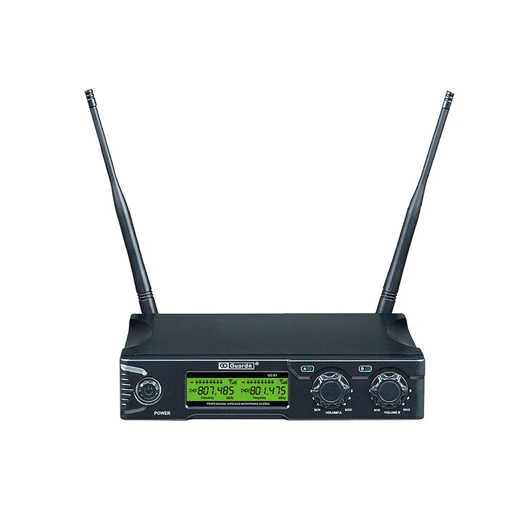 Двухканальный UHF беспроводной микрофон с handhelds/гарнитурой