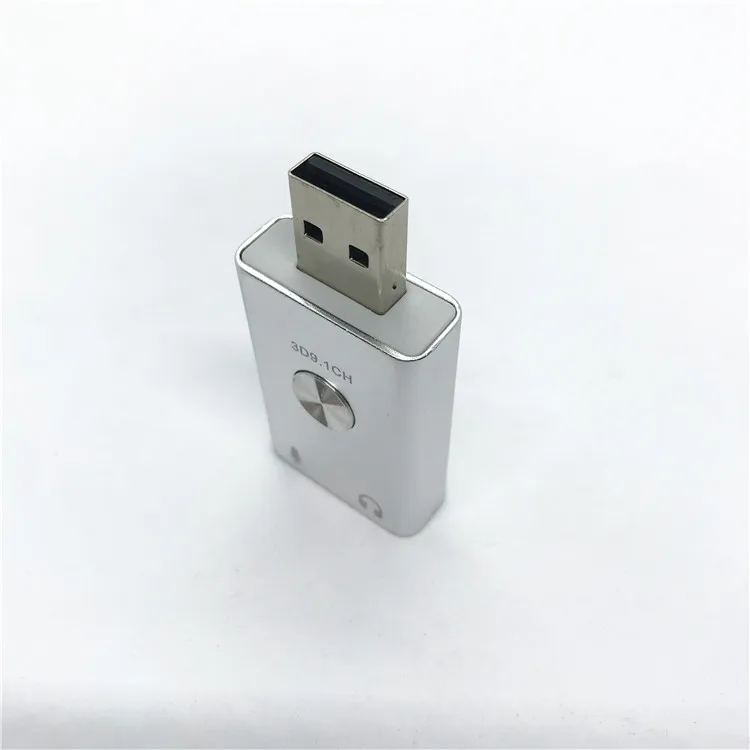  Цена по прейскуранту завода высокое качество Внешний USB 9 1 канал 2-контактный гарнитура 3D эффект звуковая