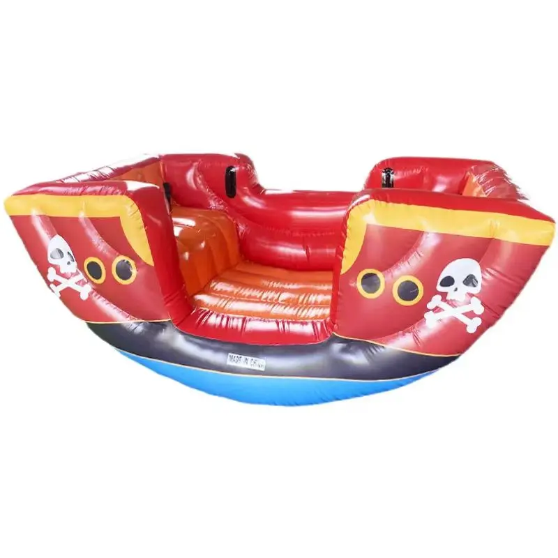 Inflatable Seesaw Pirate Ship for Water Games Kids Safe Inflatable Water Toy