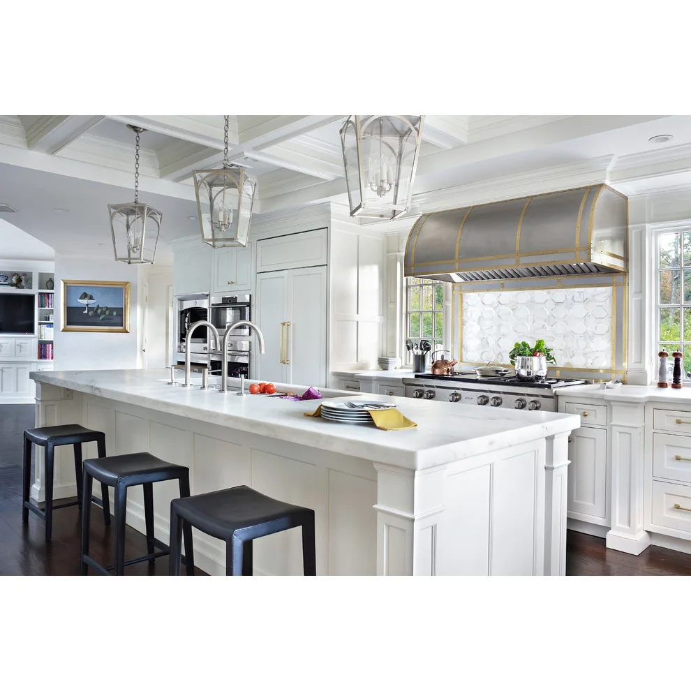 2024 home modern custom made kitchen cabinets wood shaker white