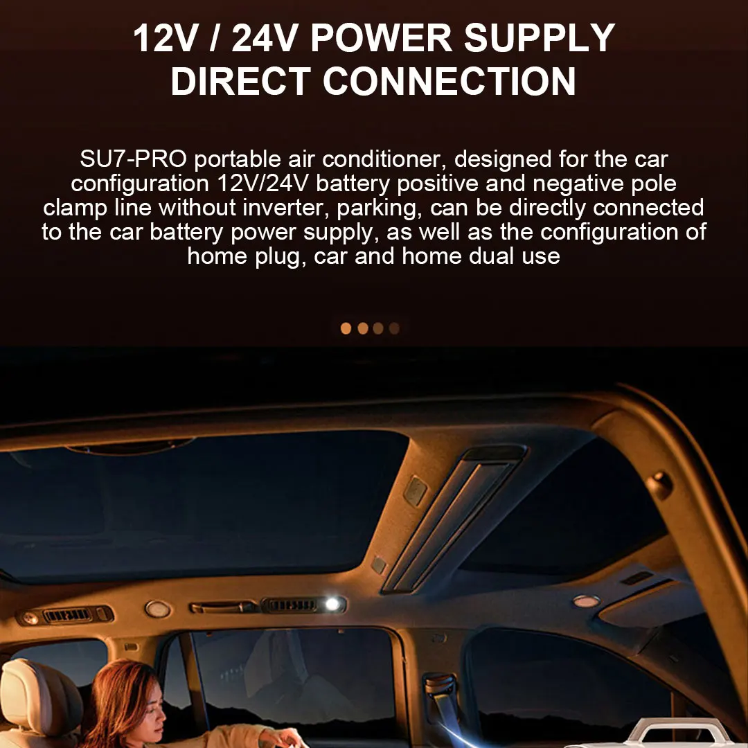 High Quality Customized Mini DC 12V 24V 48V 6200BTU Portable Air Conditioner for Small Rooms Camping