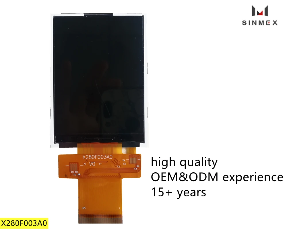 2.8 inch wholesale TN 240*320 MCU/SPI/SPI+RGB interface 45 pin tft lcd display panel