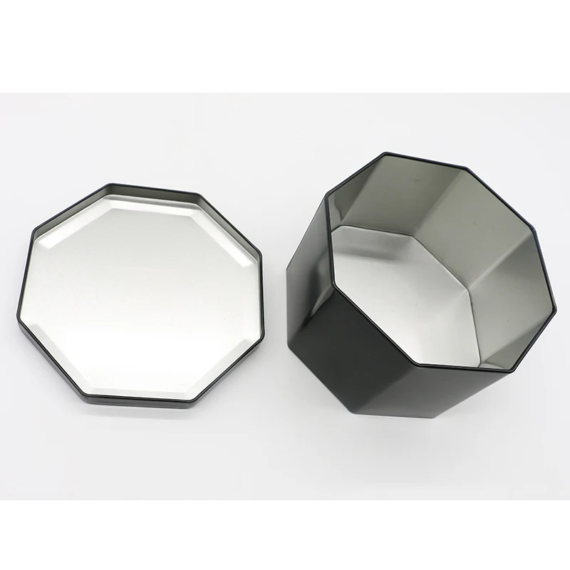 Stationery cookie box octagonal chocolate tin box chocolate packaging candy box tin cans