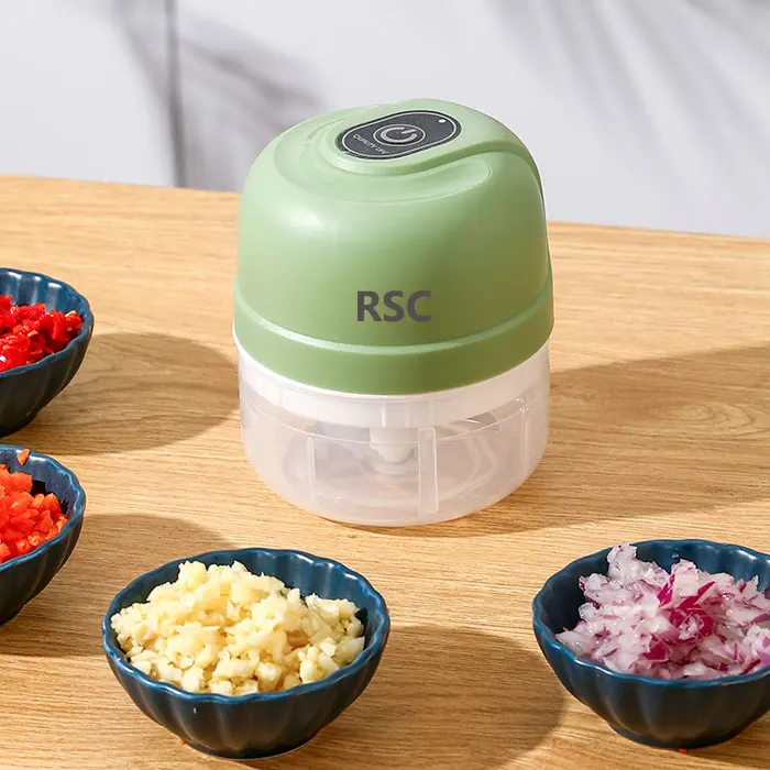 2024 Electric Kitchen Food Chopper Portable Metal Meat Grinder Vegetable Chopper Garlic Masher Crusher Popular Kitchen