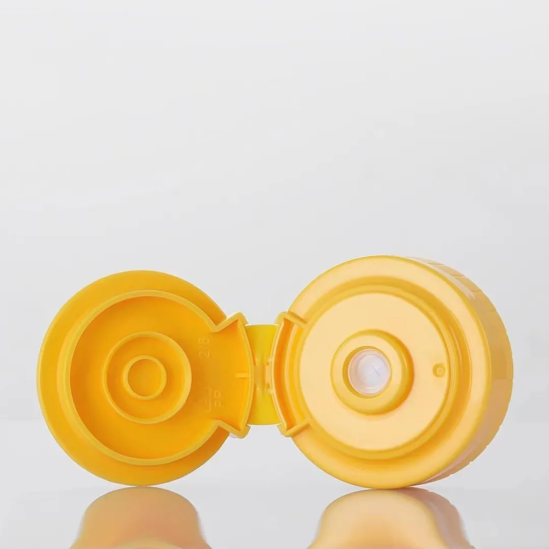 Plastic PP flip top cap neck size 37mm  with membrance for sauce bottle honey bottle salad bottle squeeze lid
