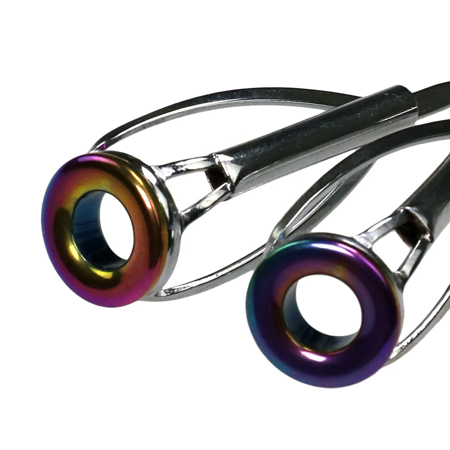 
stock is available,75Pcs Colored Baitcasting Fishing Rod Guides #6-#30 Double Leg Rainbow Ceramic Ring Saltwater Fishing R 