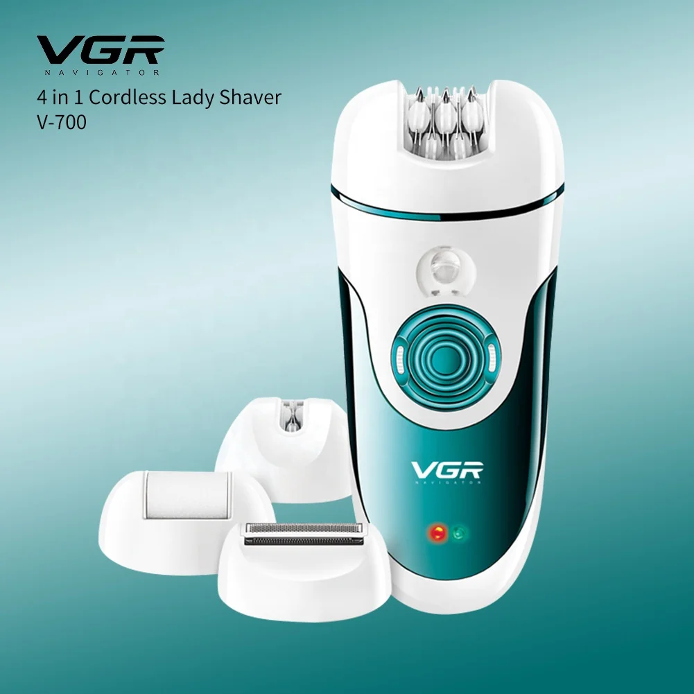 Перезаряжаемый Дамский Эпилятор VGR V700 инструмент для депиляции лица тела подмышек удаления волос в зоне бикини vgr 700