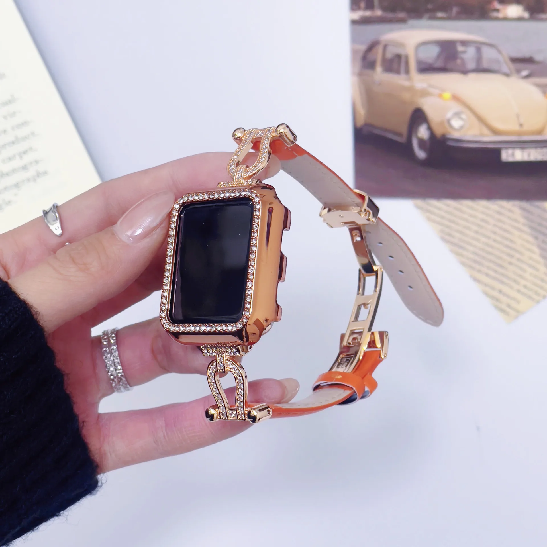 Soft Genuine Leather Watch Band Strap for Apple Watch Girls Bracelet Band Accessories 38mm 42mm Comfortable for iWatch Parts
