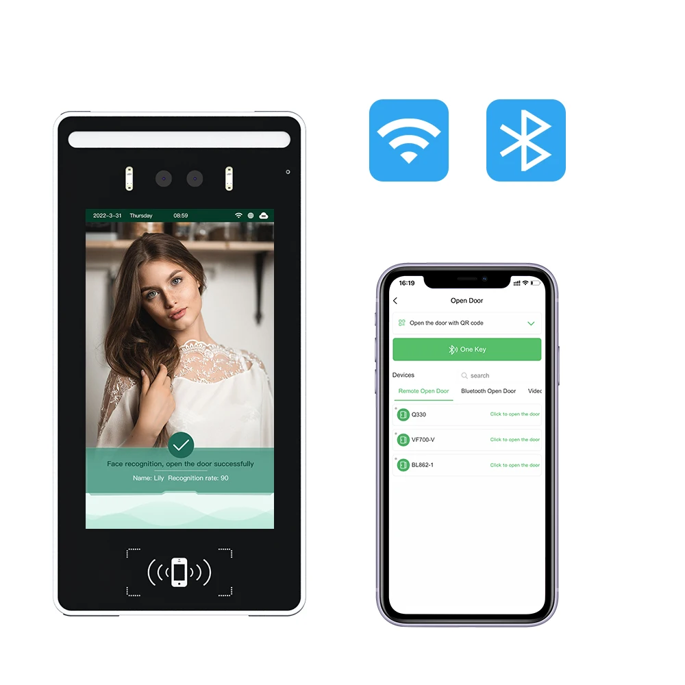 7 inch Facial Recognition   Access Control  door phone Multi-apartment video entry phone door station for multiple apartment