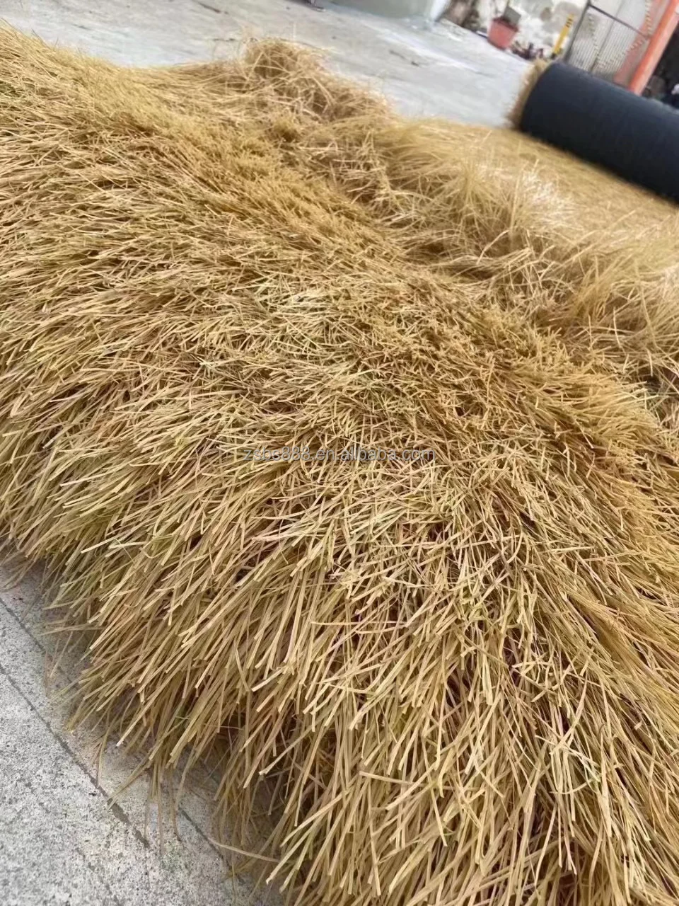 New bamboo thatch building a thatched roof