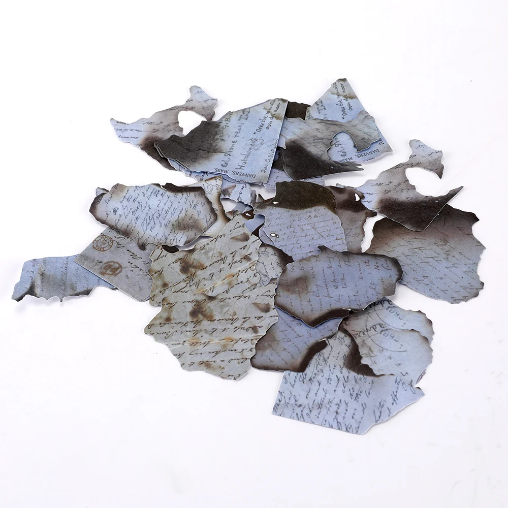 Vintage Journal Scrapbook Craft Kits Burnt Paper Diary For Aesthetic Decor Wall Decorative Frames Stationery Sticker