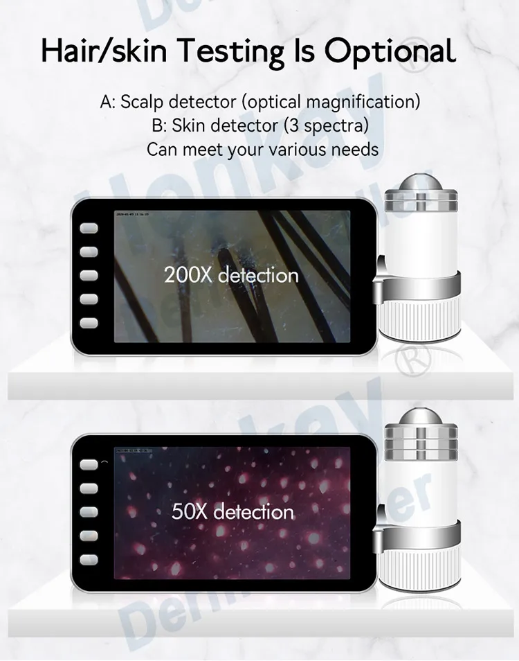 Portable Face Skin Diagnostics Analyzer Facial Tester Scanner Magic Face Mirror Device Scalp HD Detector Skin Analysis Machine