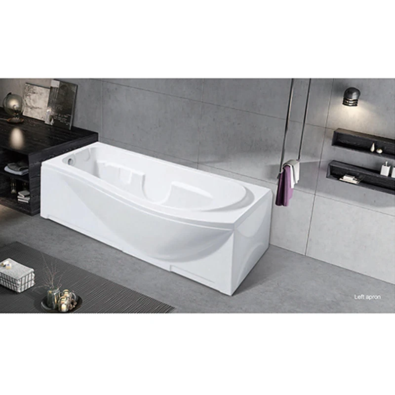 Factory Sell Luxury Freestanding Whirlpool Bath Tub Bubble Soaking Custom Massage Bathtub