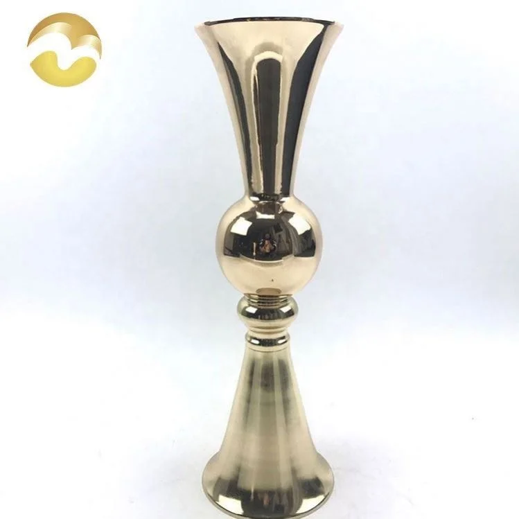 
Luxury style french gold oem wrought iron vase 