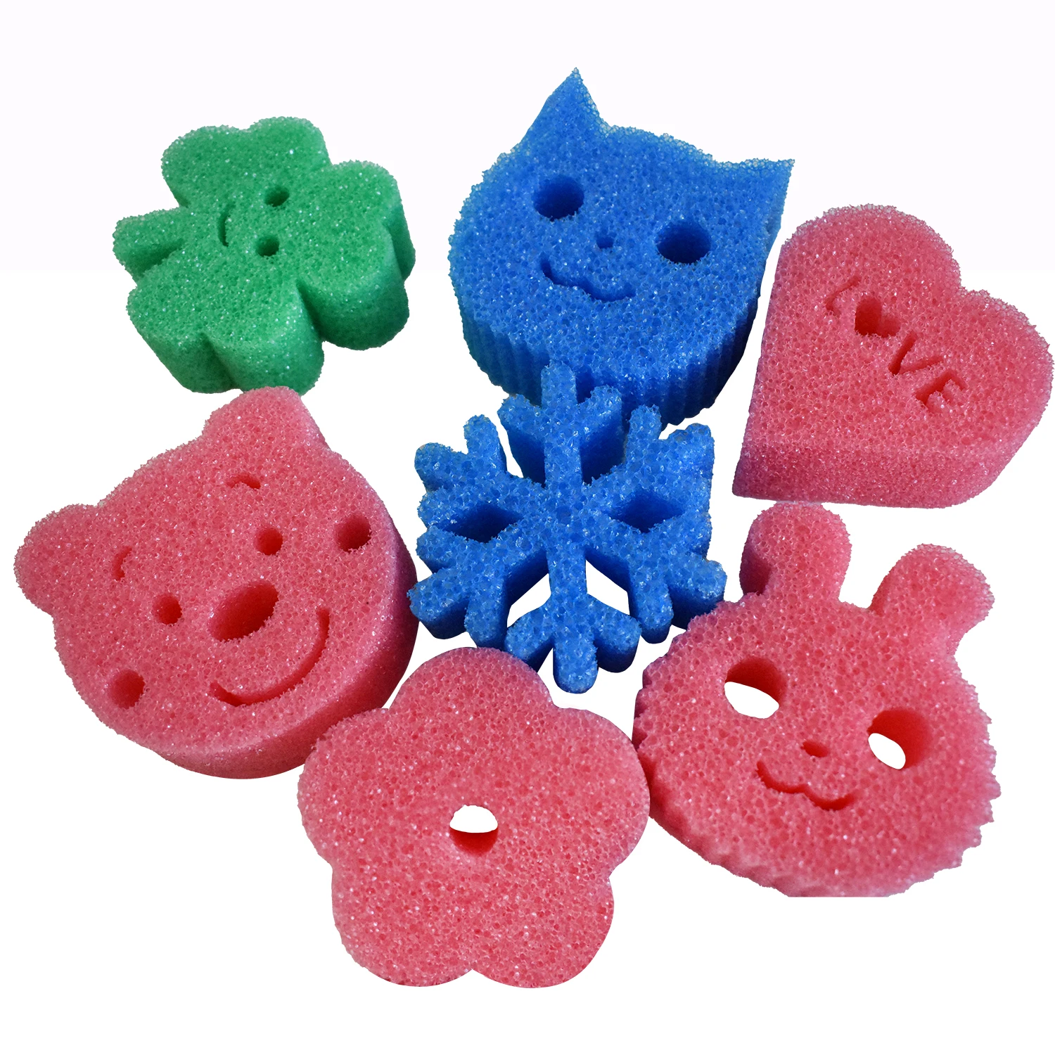Kitchen and Bathroom Cleaning Sponge Temperature Sensing Dish Washing Sponge With Scrub Feature for Home Use
