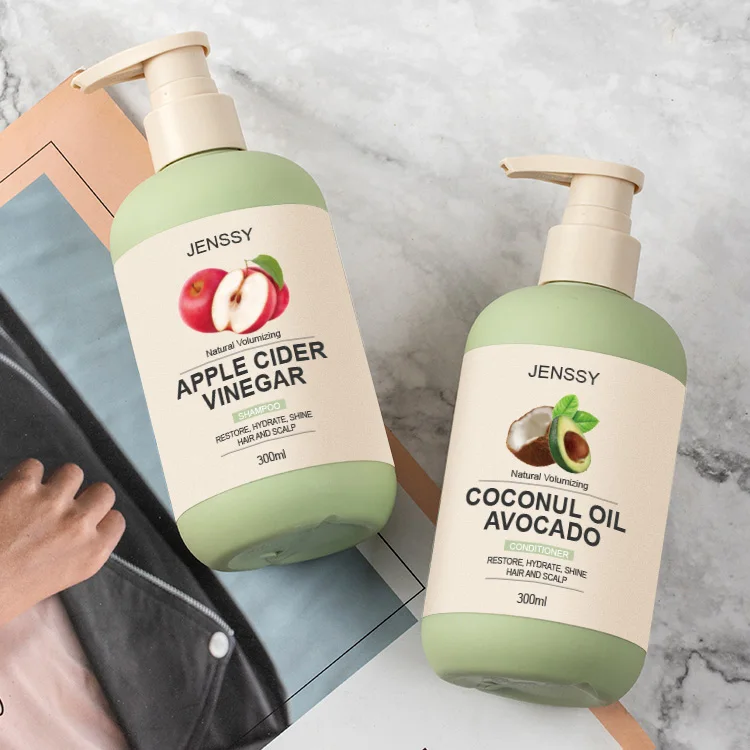 Набор для ухода за волосами без сульфата яблочный уксус аргановое масло органическое кокосовое авокадо частная марка шампунь и Кондиционер