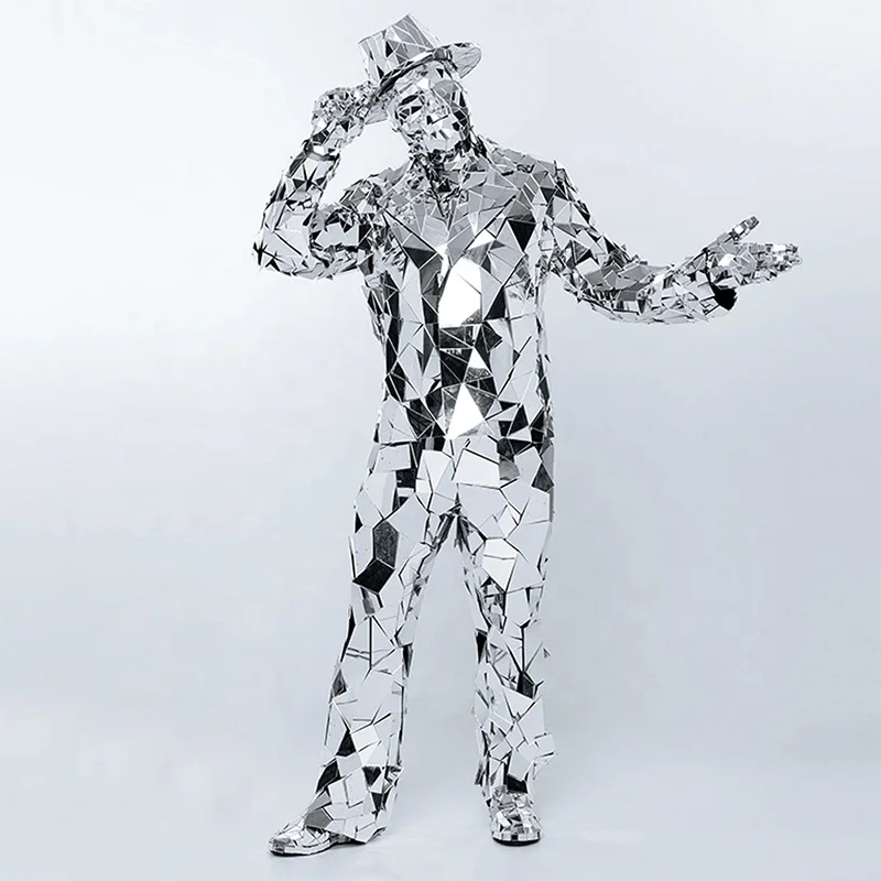 China professional led suits mirror costumes deal