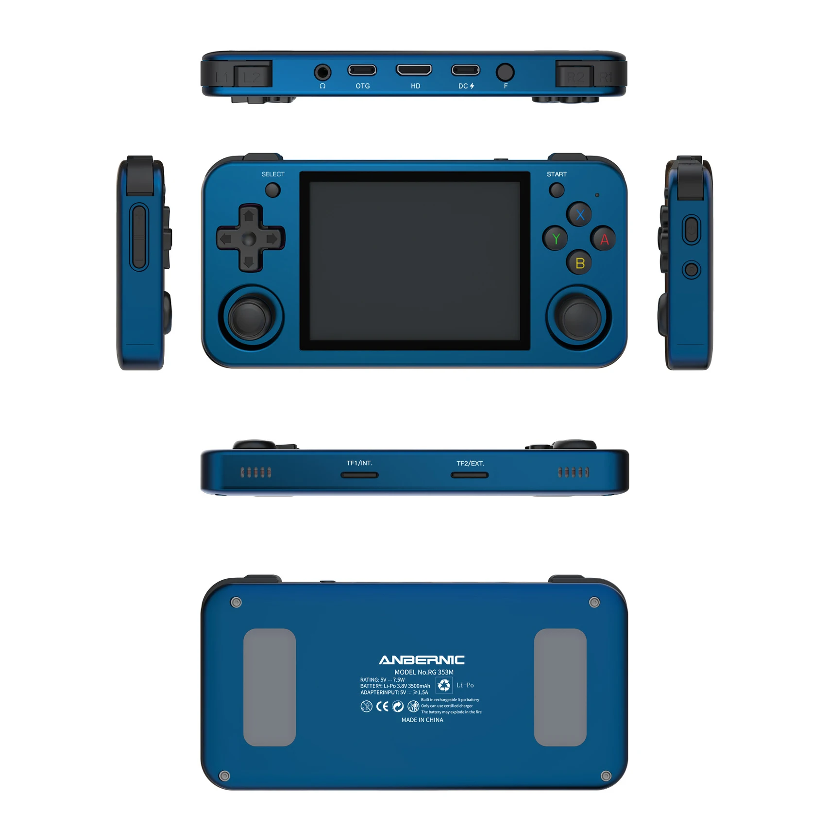 Anbernic Rg353m Handheld Android Linux Dual System Game Console Ps1 Ps2 King Video Game Consoles