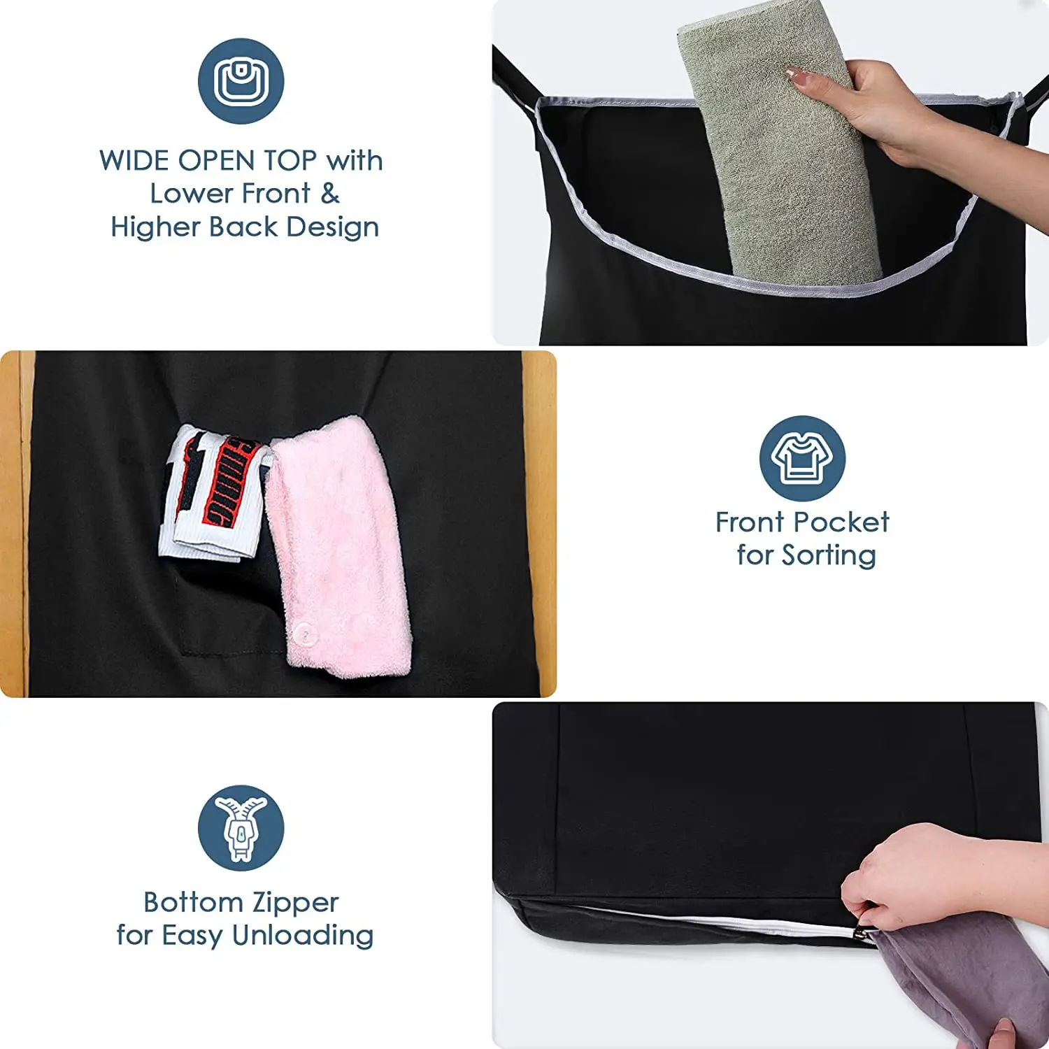 Oxford Cloth Store Dirty Clothes Hanging Bag Change Laundry Bathroom Supplies Storage Bag Store Dirty Clothes Hanging Bag