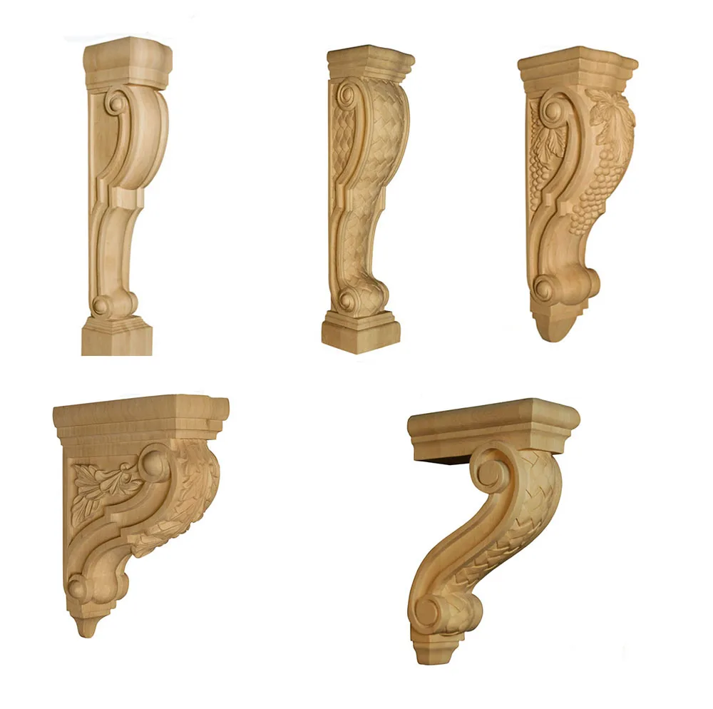 Appliques Onlays Decorative Polyurethane Pu Hand Carved Ceiling Dome Furniture Moulding Brackets Mouldings - Buy Decorative Wood