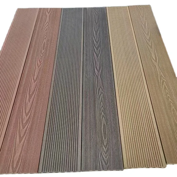 China 3D Wood Grain Co-extrusion Solid Hollow Core WPC Board Decking Plank Crack-resistant Outdoor WPC Floor Diy WPC Tiles