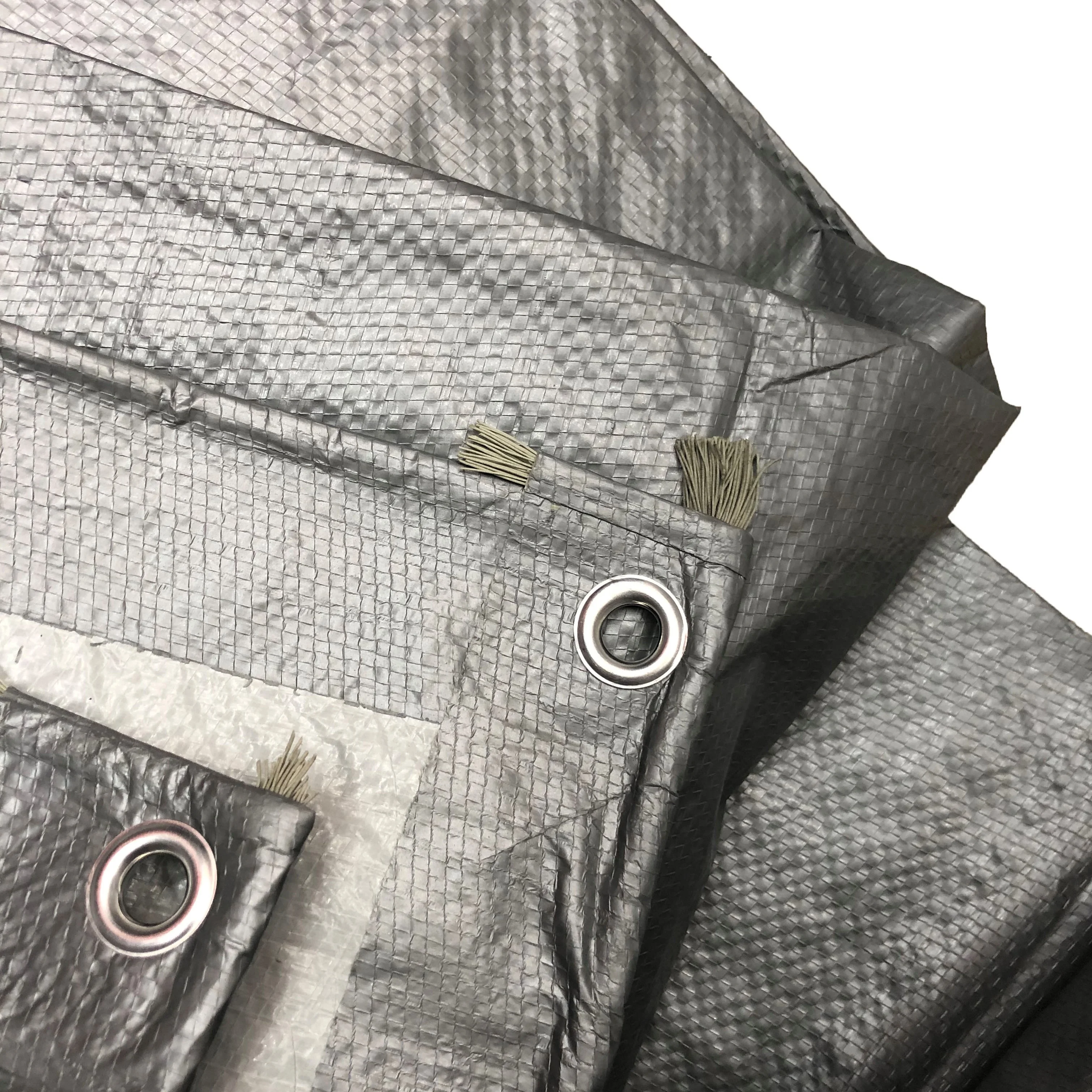 Погрузочный контейнер, серебристый, белый цвет, крышка для грузовика, дождевик, Двухстороннее покрытие из полиэтилена высокой плотности, водонепроницаемая полиэтиленовая накидка