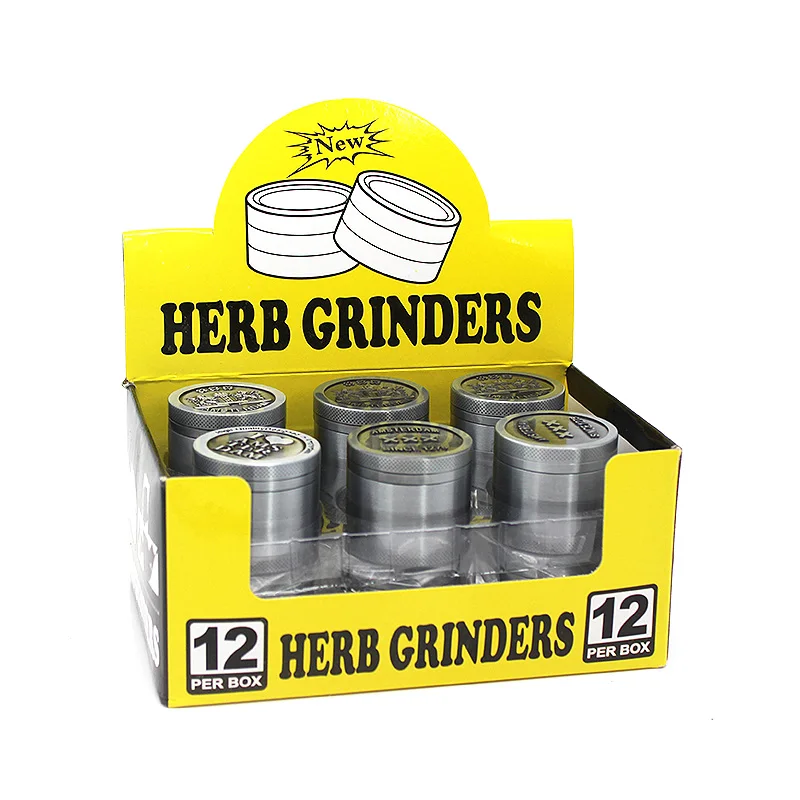Gunter Smoking Accessories Wholesale Smoke Shop Amsterdam 4 Layers Zinc Alloy Tobacco Herb Grinder