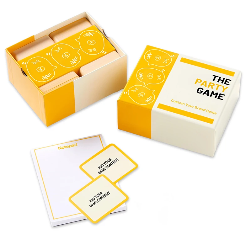 Custom Printing Design Adults Fun Party Ever Edition Deck Card Game Set with Score Sheet