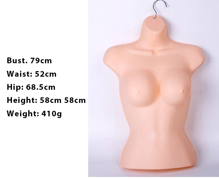 Factory Wholesale Prices Plastic Half Body Female Mannequin Lingerie Model Underwear Clothes Shop Display Hanging