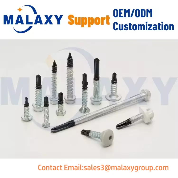Самосверлящие Винты MALAXY Bi-Metal с шестигранной головкой шайбы со скрепленными EPDM биметаллическими винтами 1000h ruspert