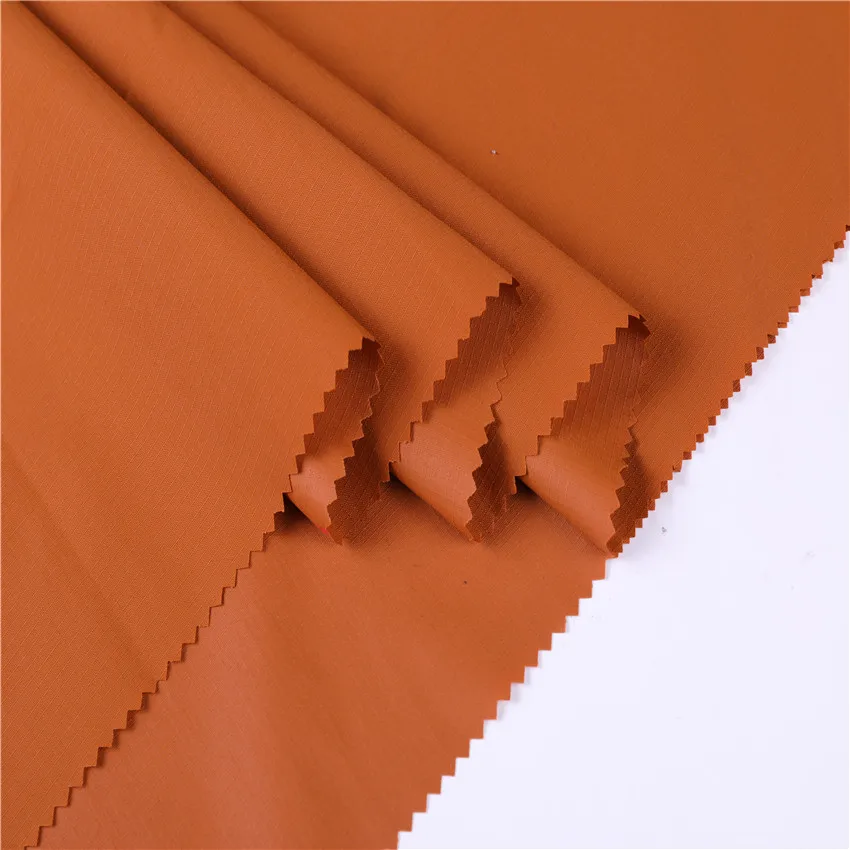 
colourful 228T 70d*160d 100% nylon ripstop nylon taslon with waterproof PU coating jacket fabric 