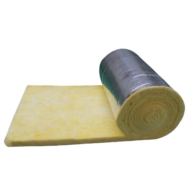 Fiber Glass Wool with WMSK White Plastic Facing MBI Steel Insulation Fibra De Vidrio glass wool insulation HVAC