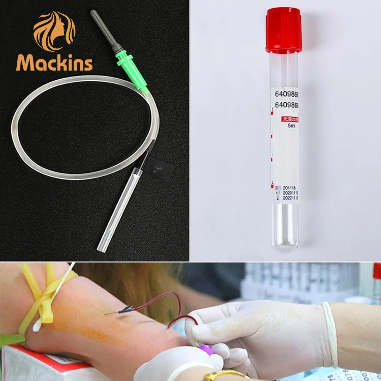 Hospital use glass PET serum vacuum blood collection tube