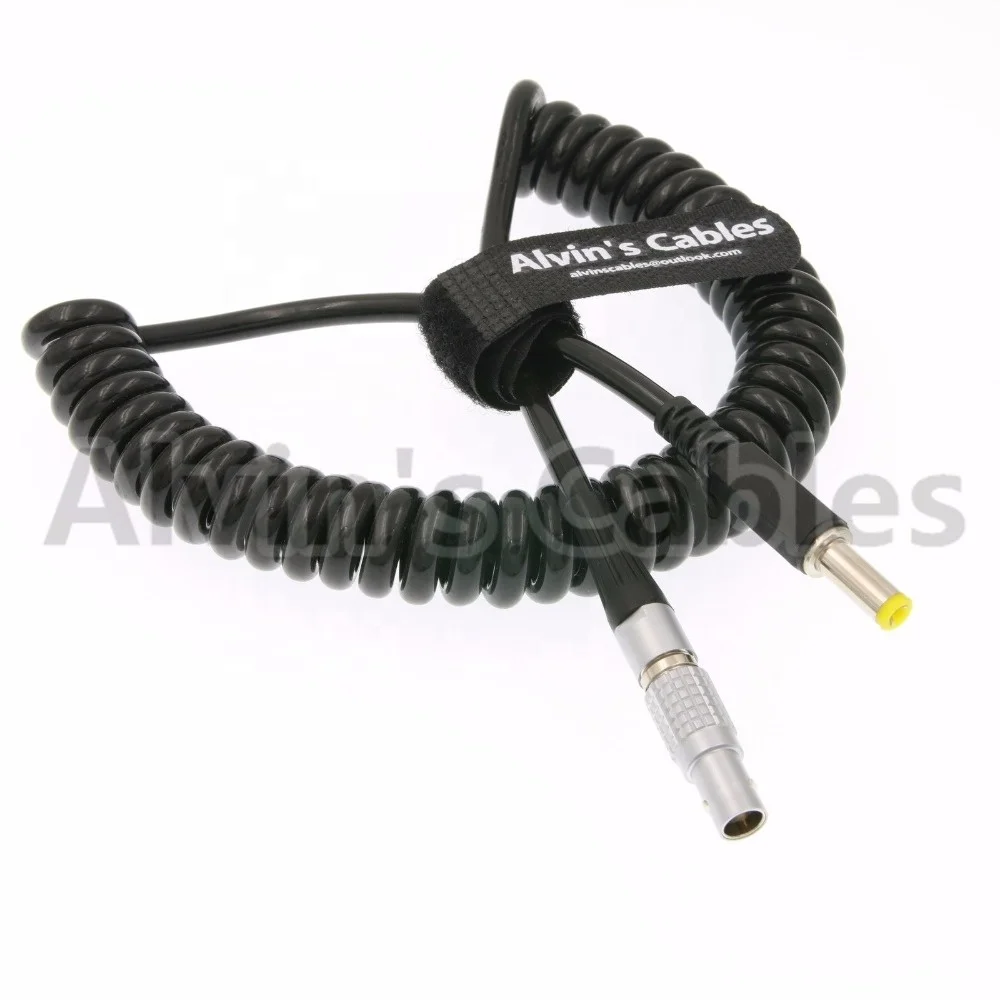 2 Pin Male to DC Coiled Twist Power Cable for Teradek