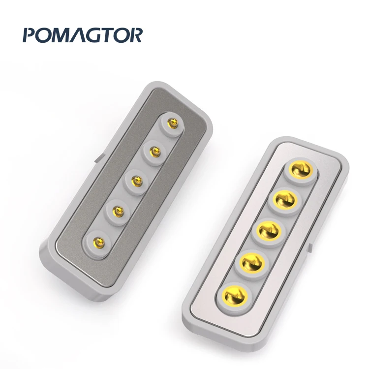 CW5 Pin Magnetic pogo pin connector pogo pin connector Magnetic connector factory
