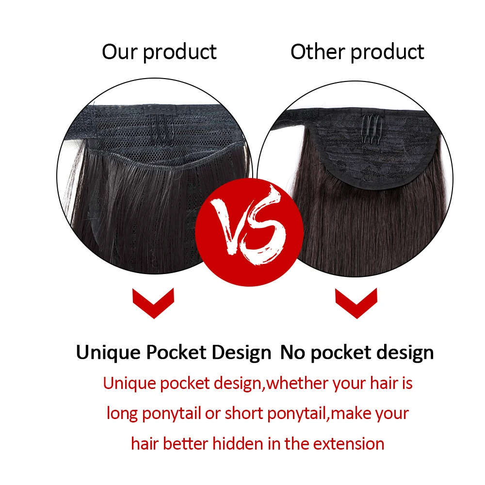 Прямые и кудрявые длинные волнистые карманные накладные волосы для конского хвоста на клипсе синтетические волосы для наращивания конский хвост для наращивания волос