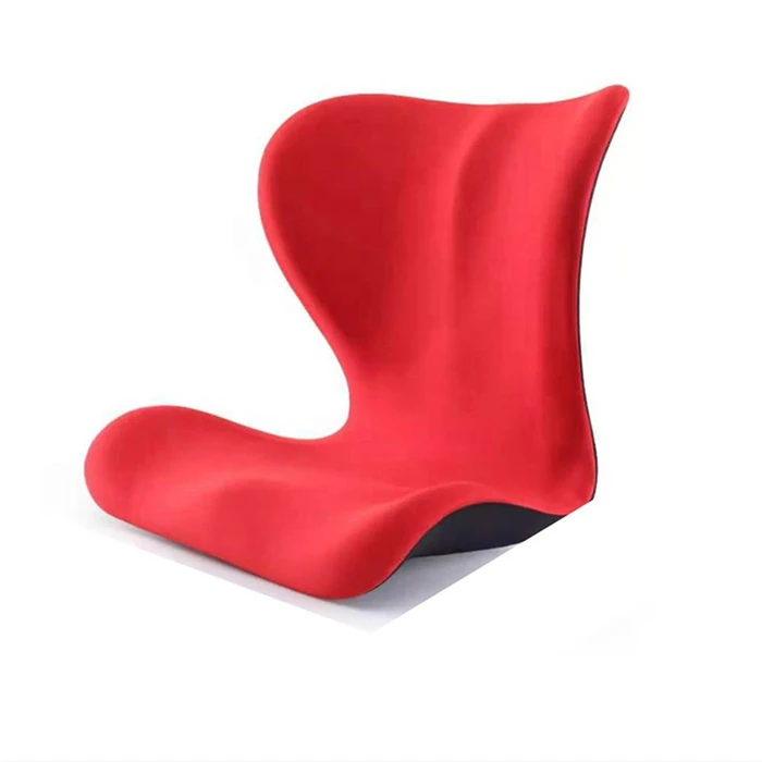 Customized Cotton Cover Back Pain Relief Large Ergonomic Memory Foam Back Cushion for Posture Improve