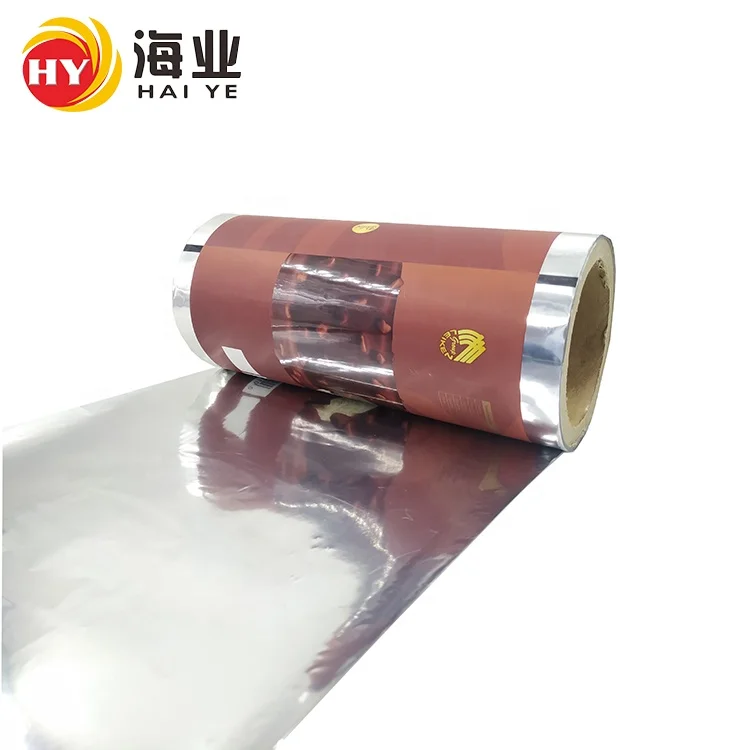 OEM Custom Printed Ice Popsicle Packaging Middle Side Seal  Bag Popsicle Packaging Plastic Film Roll