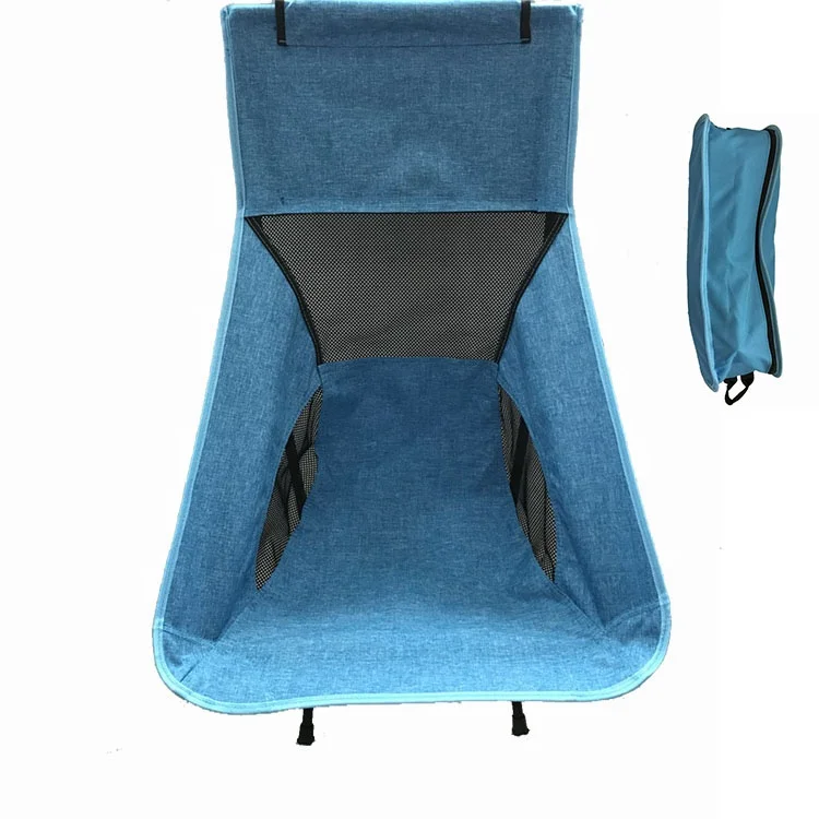 High back outdoor camping folding chair aluminum self-driving leisure furniture