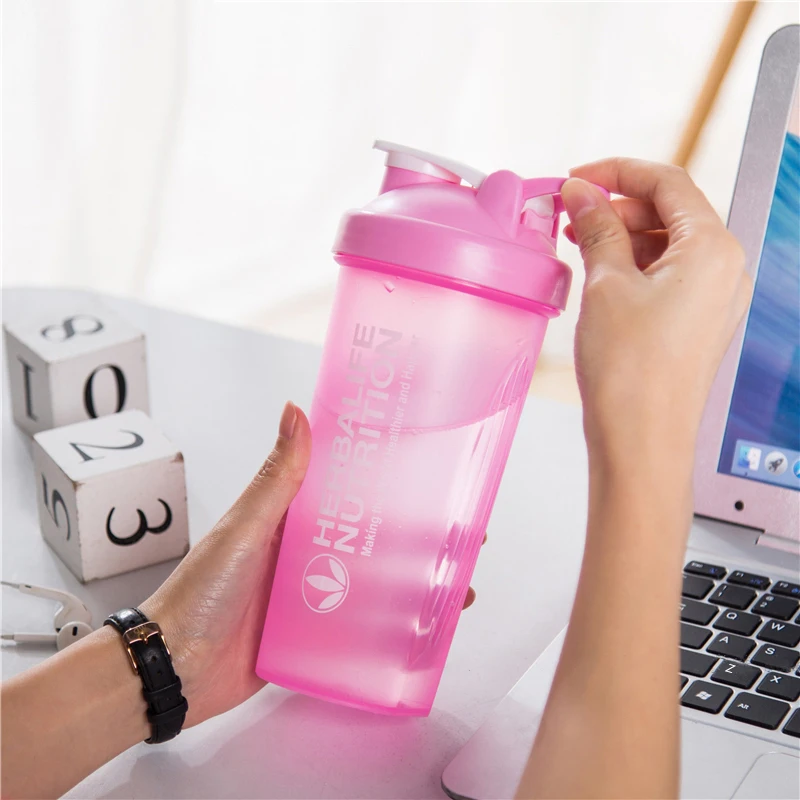 Plastic Gym Protein Shaker Bottle, Wholesale 20 Ounce Custom Logo Color BPA Free Plastic Fitness Gym Shakers Protein Shaker